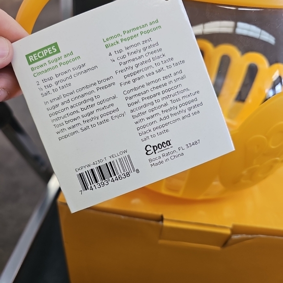 NEW Ecolution Yellow Micro-Pop Popcorn Popper 3 Quart Microwave Epoca - Picture 6 of 6